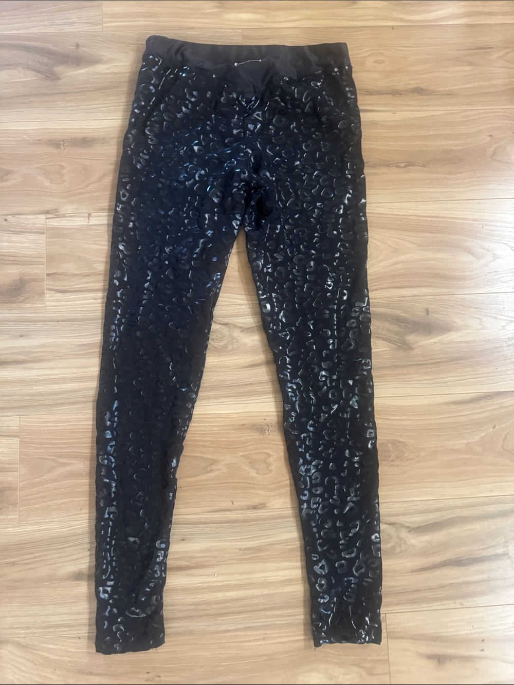 Paradise Chick Leopard Print sticky pole Leggings